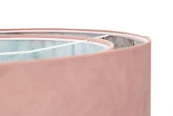 Bürolampen|Schlafzimmer Lampen*BPS Koncept Hängeleuchte D: 50 cm E27 Rosa Hellblau Stoff Velours Optik