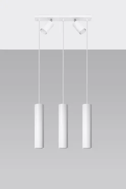 Sollux Hängeleuchte Deckenstrahler Weiß Metall 5-flammig< Hängelampen|Esszimmer Lampen