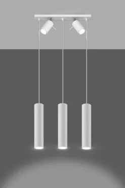 Sollux Hängeleuchte Deckenstrahler Weiß Metall 5-flammig< Hängelampen|Esszimmer Lampen