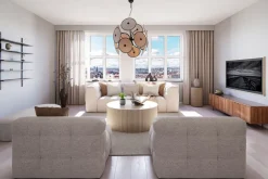 By Rydéns Hängeleuchte dekorativ Metall Stoff D: 83,5 cm 4x E14< Hängelampen|Wohnzimmerlampen