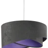 BPS Koncept Hängeleuchte Dunkelgrau Lila rund Ø50cm Esszimmer< Hängelampen|Esszimmer Lampen