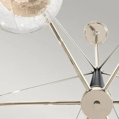 Hängelampen|Bürolampen*Elstead Hängeleuchte Esstisch Ø 87,6 cm Metall Regenglas Vintage