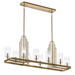 Hängelampen|Bürolampen*Elstead Hängeleuchte Esstisch 113,7 cm lang groß Jugendstil