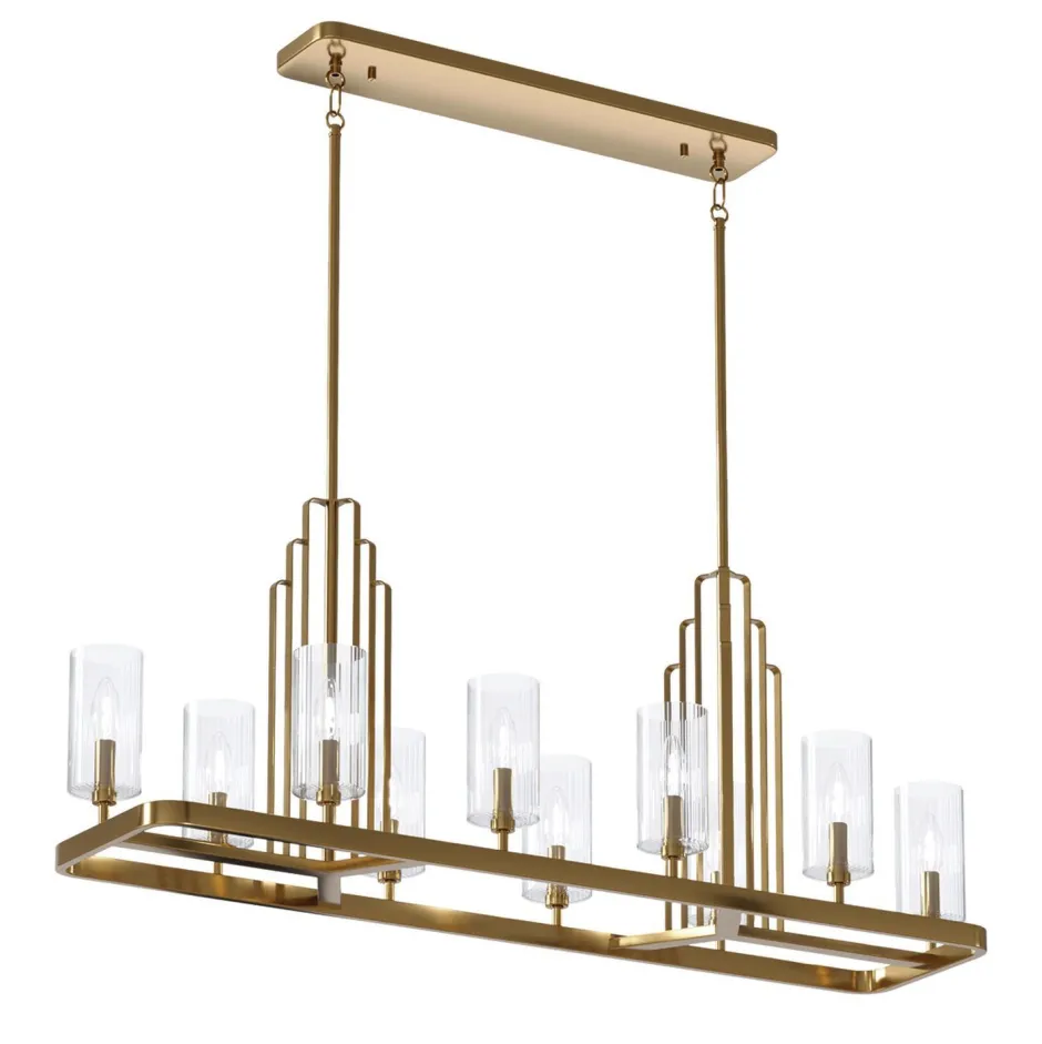 Hängelampen|Bürolampen*Elstead Hängeleuchte Esstisch 113,7 cm lang groß Jugendstil