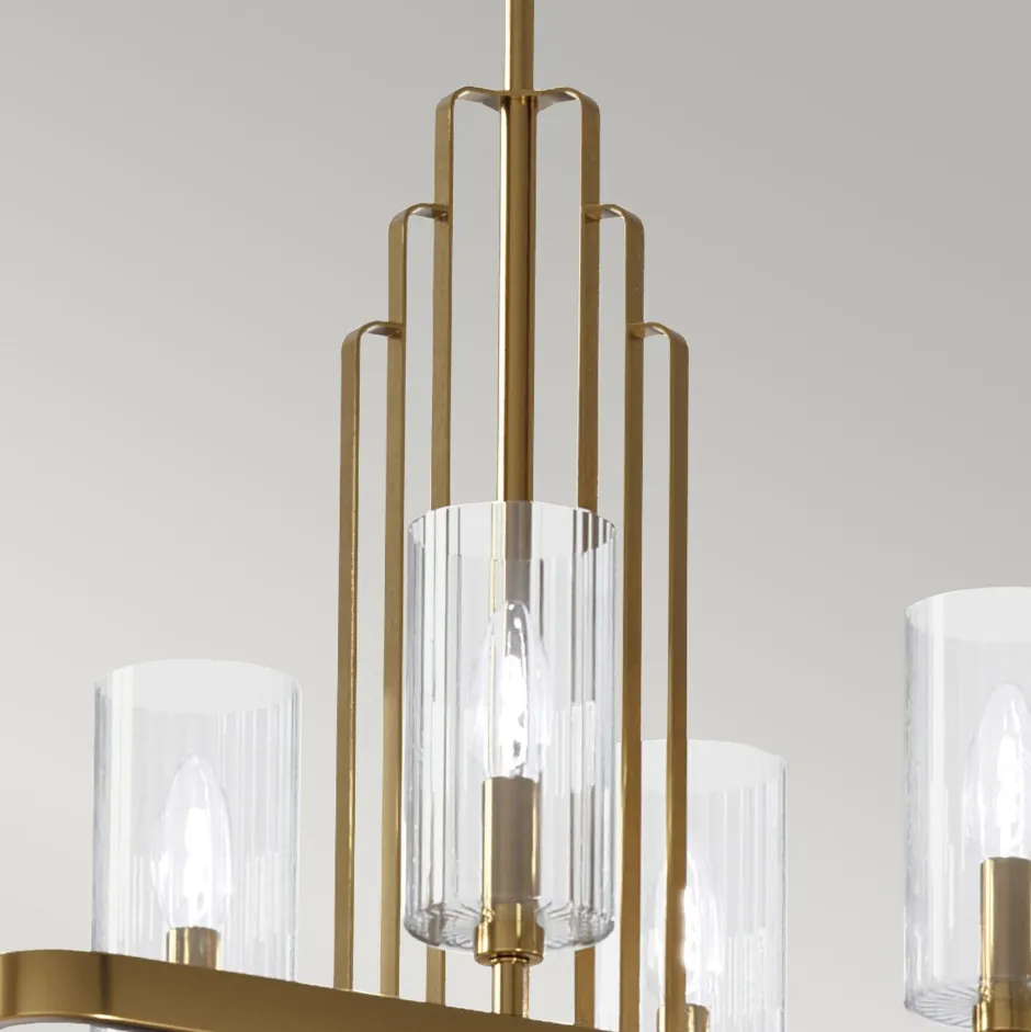 Hängelampen|Bürolampen*Elstead Hängeleuchte Esstisch 113,7 cm lang groß Jugendstil