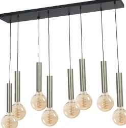 Masterlight Hängeleuchte Esstisch Metall für E27 Schwarz Nickel< Hängelampen|Wohnzimmerlampen