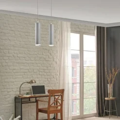 Lamkur Hängeleuchte Esstisch Silber Aluminium Modern< Hängelampen|Esszimmer Lampen