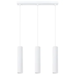 Sollux Hängeleuchte 3-flammig GU10 B: 45 cm schmal Weiß Modern< Hängelampen|Wohnzimmerlampen