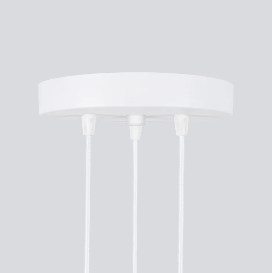 Sollux Hängeleuchte 3-flammig GU10 Modern B: 19,5 cm Weiß BERTA< Wohnzimmerlampen|Metall Lampen