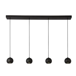 Searchlight Hängeleuchte 4-flammig GU10 Schwarz B: 125 cm lang< Hängelampen|Esszimmer Lampen