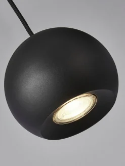 Searchlight Hängeleuchte 4-flammig GU10 Schwarz B: 125 cm lang< Hängelampen|Esszimmer Lampen