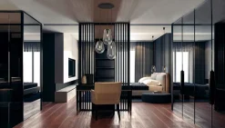 Hängelampen|Bürolampen*Nowodvorski Hängeleuchte 3-flammig in Schwarz Transparent Messing