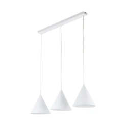 Hängelampen|Esszimmer Lampen*TK Lighting Hängeleuchte 3-flammig Metall L: 75 cm Weiß E27 CODY