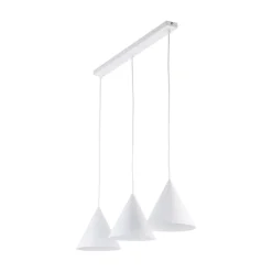 Hängelampen|Esszimmer Lampen*TK Lighting Hängeleuchte 3-flammig Metall L: 75 cm Weiß E27 CODY