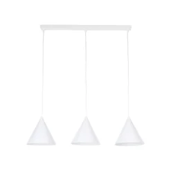 Hängelampen|Esszimmer Lampen*TK Lighting Hängeleuchte 3-flammig Metall L: 75 cm Weiß E27 CODY