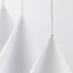 Hängelampen|Esszimmer Lampen*TK Lighting Hängeleuchte 3-flammig Metall L: 75 cm Weiß E27 CODY