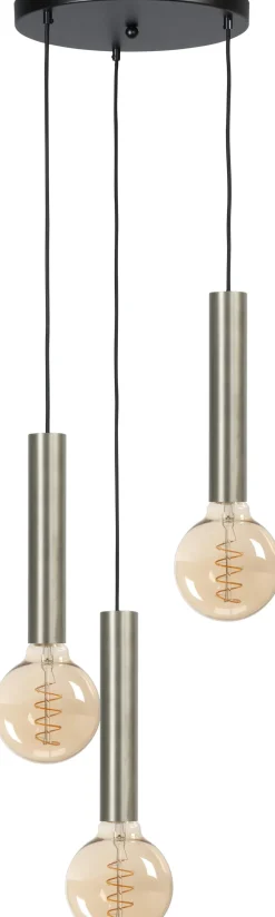 Masterlight Hängeleuchte 3-flammig Schwarz Nickel für E27 ESJA< Wohnzimmerlampen|Esszimmer Lampen