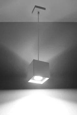 Bauhaus Lampen|Wohnzimmerlampen*Sollux Hängeleuchte GEO in Weiß