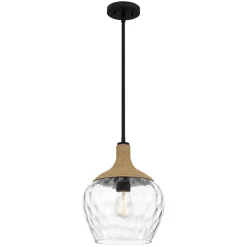 Elstead Hängeleuchte Glas Ø 30,2 cm H: max. 140,7 cm E27< Hängelampen|Wohnzimmerlampen