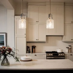 Elstead Hängeleuchte Glas 18 cm breit H: max. 141,6 cm verstellbar< Hängelampen|Bürolampen