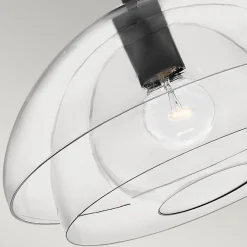 Elstead Hängeleuchte Glas D: 40,7 cm H: max. 106,6 cm verstellbar< Hängelampen|Bürolampen