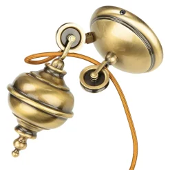 Glaslampen|Metall Lampen*Giovanni Battista Hängeleuchte Glas Messing massiv verstellbar E27