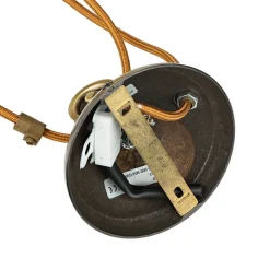 Glaslampen|Metall Lampen*Giovanni Battista Hängeleuchte Glas Messing massiv verstellbar E27