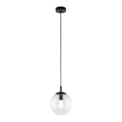 TK Lighting Hängeleuchte Glas Metall Ø 30 cm rund E27 Kugel H: max. 1,7 m< Hängelampen|Esszimmer Lampen
