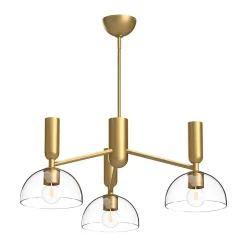 Elstead Hängeleuchte Glas Metall 96,8 cm breit 3-flammig E27< Hängelampen|Esszimmer Lampen