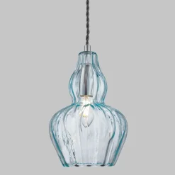 Hängelampen|Esszimmer Lampen*Maytoni Hängeleuchte Glas Metall E14 rund Ø 16 cm Modern