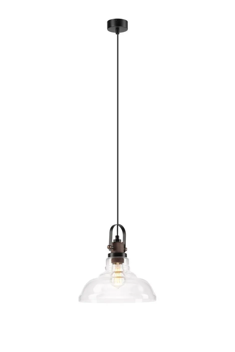 Lamkur Hängeleuchte Glas Metall E27 Industrie Vintage Esstisch< Hängelampen|Industrie Lampen