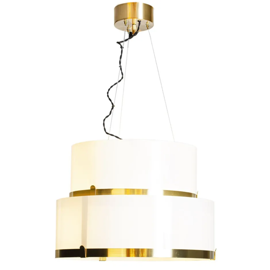 Hängelampen|Wohnzimmerlampen*By Rydéns Hängeleuchte Glas Metall E27 50 cm breit H: max. 120 cm