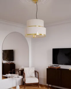 Hängelampen|Wohnzimmerlampen*By Rydéns Hängeleuchte Glas Metall E27 50 cm breit H: max. 120 cm