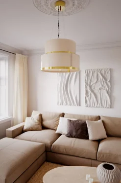 Hängelampen|Wohnzimmerlampen*By Rydéns Hängeleuchte Glas Metall E27 50 cm breit H: max. 120 cm