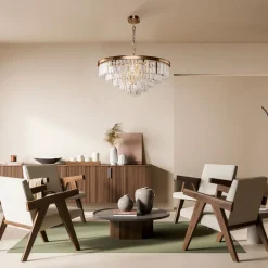 Maytoni Hängeleuchte Glas Metall E14 Ø 70 cm H: max. 120 cm< Hängelampen|Esszimmer Lampen