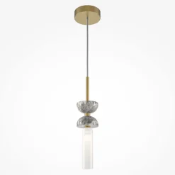 Designerlampen|Glaslampen*Maytoni Hängeleuchte Glas Metall G9 rund D: 10 cm Modern