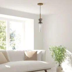 Designerlampen|Glaslampen*Maytoni Hängeleuchte Glas Metall G9 rund D: 10 cm Modern