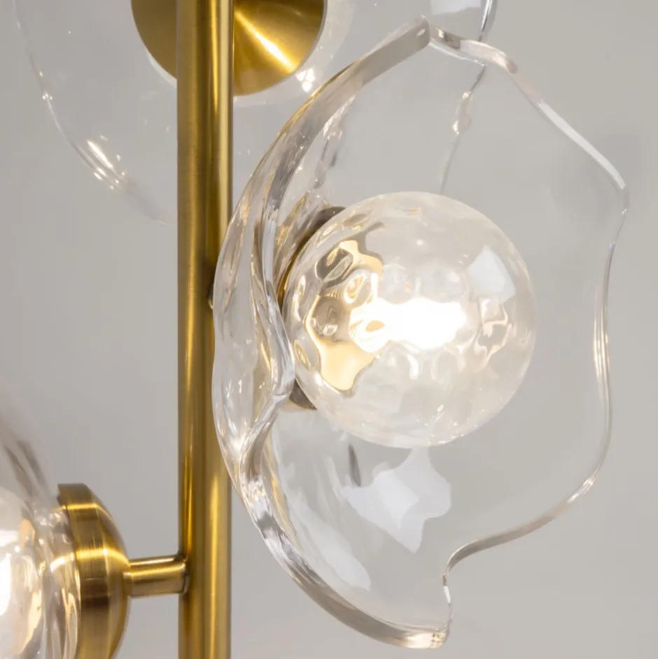 Hängelampen|Esszimmer Lampen*Maytoni Hängeleuchte Glas Metall G9 H: max. 97 cm in Messing