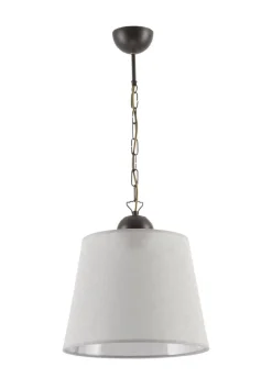 Jupiter Hängeleuchte Grau Braun Ø38cm Wohnzimmer LOCOLA< Hängelampen|Stofflampen