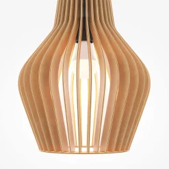 Maytoni Hängeleuchte Holz Metall E27 Ø 30 cm H: max. 347,5 cm< Hängelampen|Esszimmer Lampen