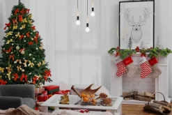 Hängelampen|Bürolampen*Belis Hängeleuchte Holz Metall Schwarz E27 3-flammig wohnlich