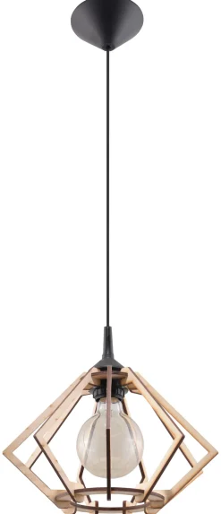 Hängelampen|Schlafzimmer Lampen*Sollux Hängeleuchte Holz Modern dekorativ MARTINIA Esstisch