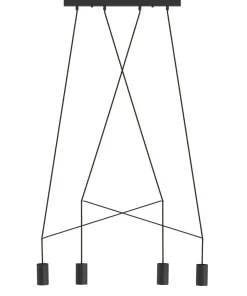 Nowodvorski Hängeleuchte IMBRIA Schwarz 4-flmg 35W Lampe< Hängelampen|Esszimmer Lampen