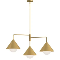 Elstead Hängeleuchte in Gold B: 96,5 cm H: max. 168 cm 3x E27< Hängelampen|Esszimmer Lampen