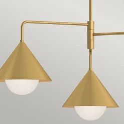 Elstead Hängeleuchte in Gold B: 96,5 cm H: max. 168 cm 3x E27< Hängelampen|Esszimmer Lampen