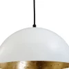 Hängelampen|Esszimmer Lampen*Masterlight Hängeleuchte Industrial Design Weiß Gold Ø30cm