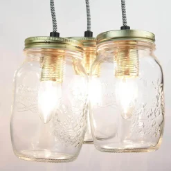 Luminex Hängeleuchte JARS in Messing 3-flmg< Hängelampen|Esszimmer Lampen