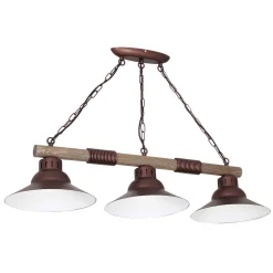 Hängelampen|Esszimmer Lampen*Luminex Hängeleuchte JOSE in Burgund 3-flmg