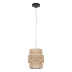 Hängelampen|Esszimmer Lampen*TK Lighting Hängeleuchte Jute Metall Ø 20 cm E27 Boho Design GREET
