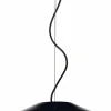 Wohnzimmerlampen|Keramiklampen*Ferroluce Hängeleuchte Keramik Ø 35 cm H: max. 148 cm Schwarz E27